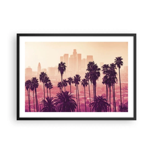 Poster in een zwarte lijst - Californisch landschap - 70x50 cm