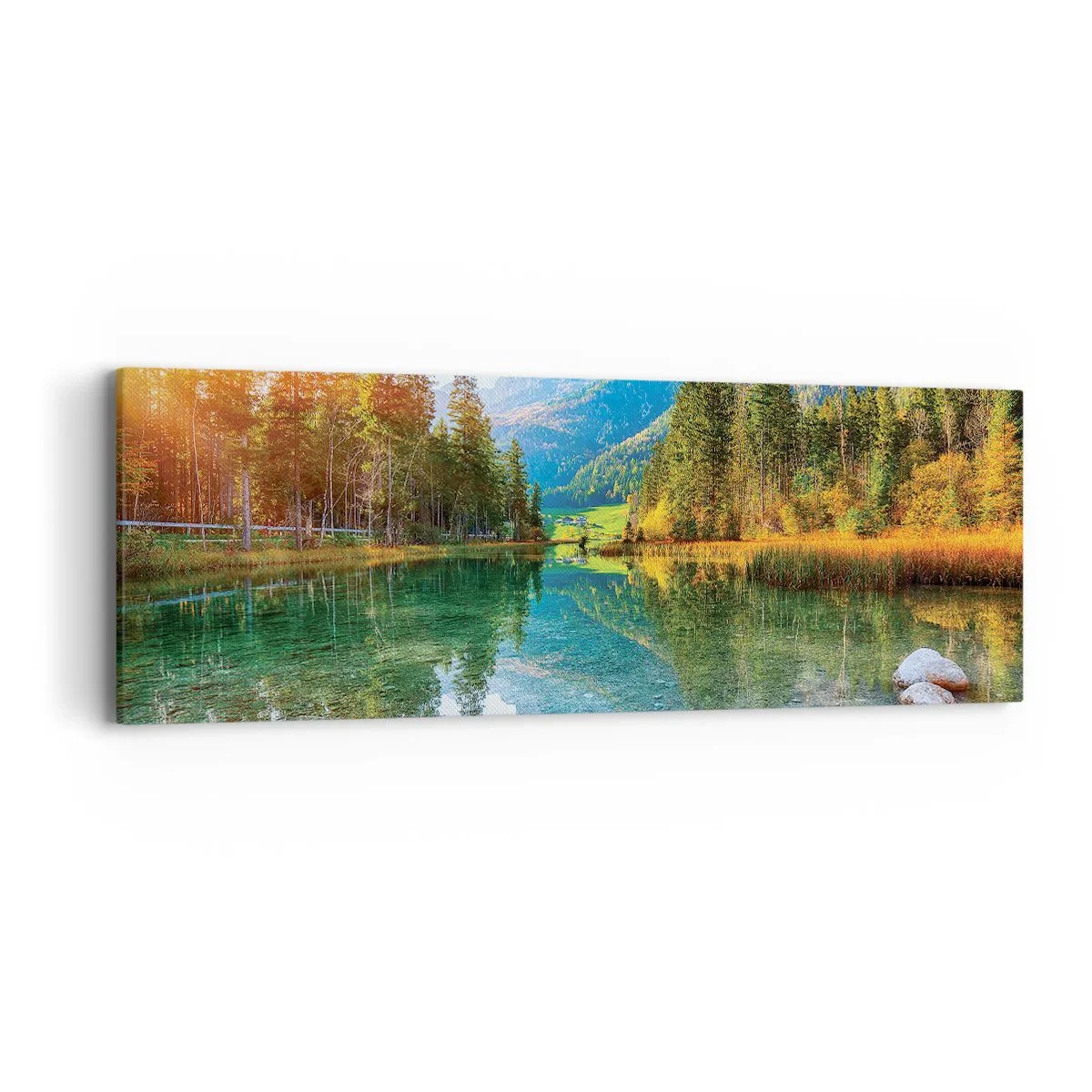 Schilderen op canvas - De zachtheid van de herfst - 90x30 cm