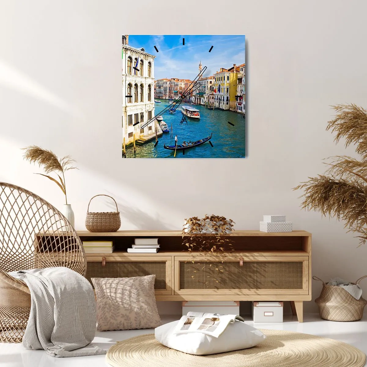 Wandklok - Klok - Het enige verkeer ter wereld - 40x40 cm