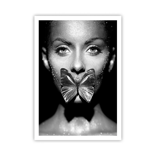 Poster - Vlinder kus - 70x100 cm