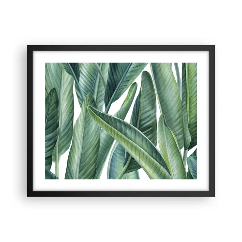 Poster in een zwarte lijst - Groen zelf - 50x40 cm