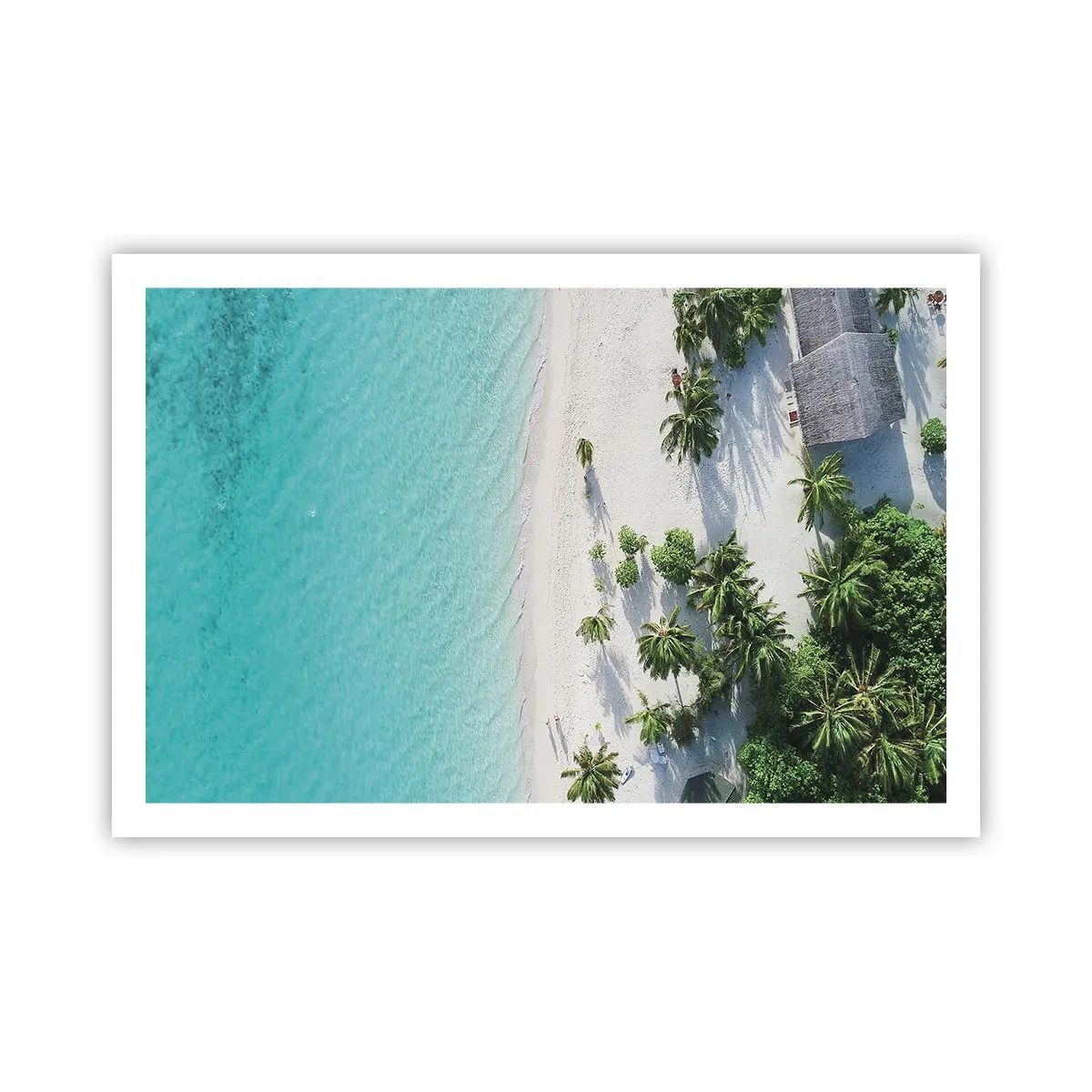 Poster - Een vakantie in het paradijs - 91x61 cm