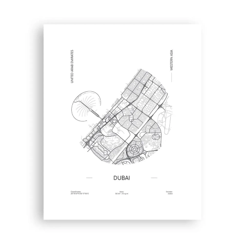 Poster - Anatomie van Dubai - 40x50 cm