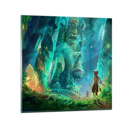 Schilderen op glas - Uit het grote Sprookjesboek - 70x70 cm