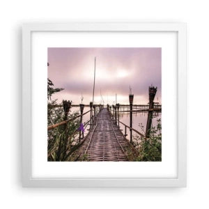 Poster in een witte lijst - Rust en stilte van Azië - 30x30 cm