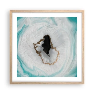 Een poster in een licht eiken lijst - Binnendringen - 50x50 cm