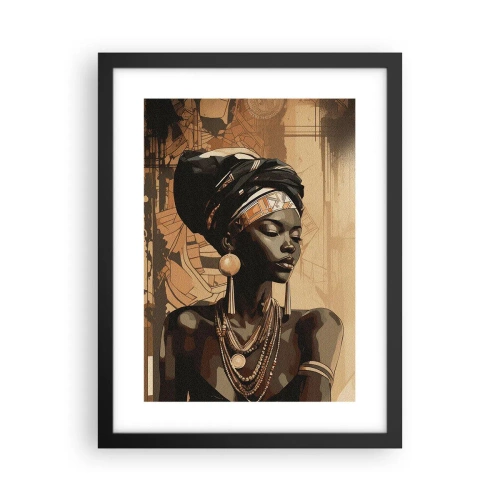 Poster in een zwarte lijst - Afrikaanse majesteit - 30x40 cm
