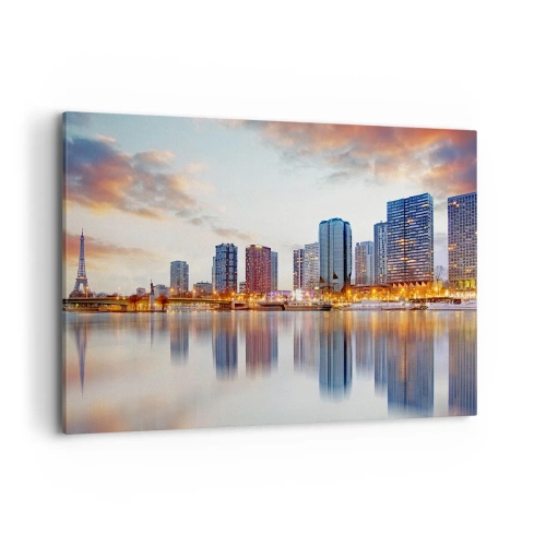 Schilderen op canvas - De monumentale rust van Parijs - 100x70 cm