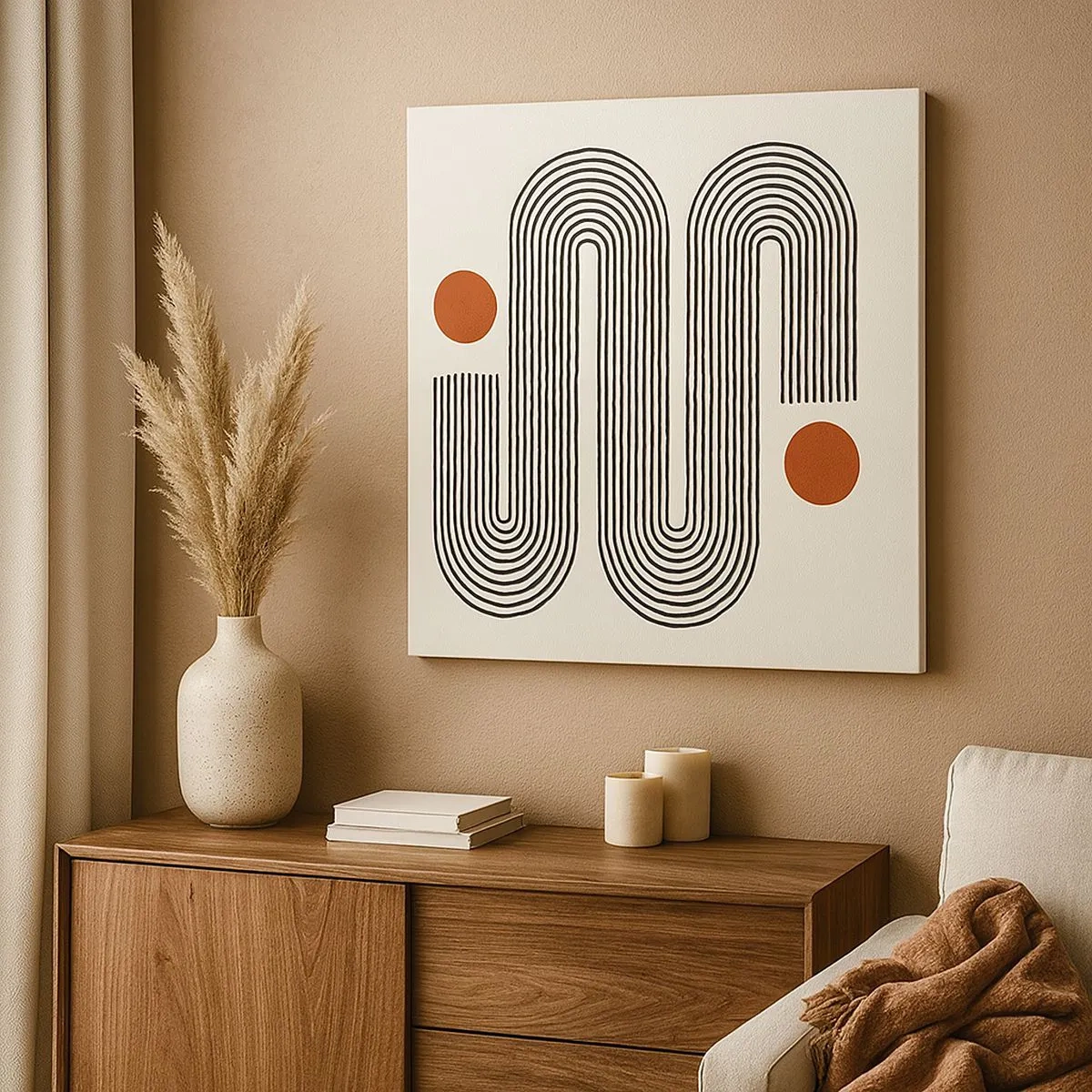 Schilderen op canvas - Van het begin tot het eind - 30x30 cm