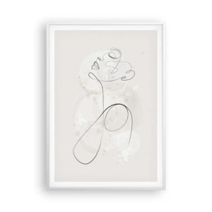 Poster in een witte lijst - De spiraal van schoonheid - 70x100 cm