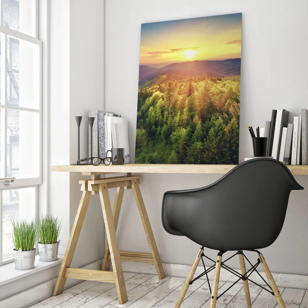 Schilderen op glas - Hoekpunten en topjes - 50x70 cm
