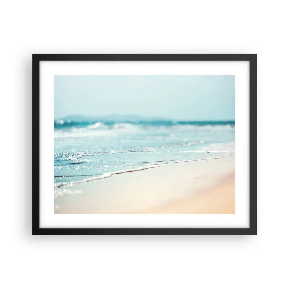 Poster in een zwarte lijst - Warmte en geluid - 50x40 cm