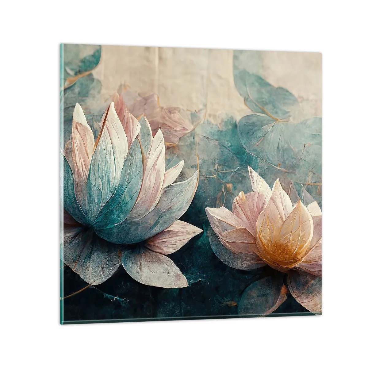 Schilderen op glas - Sterren van het meer - 30x30 cm