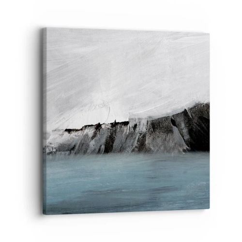 Schilderen op canvas - Water – aarde: botsing der elementen - 30x30 cm
