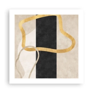 Poster - Verwarde vormen - 50x50 cm