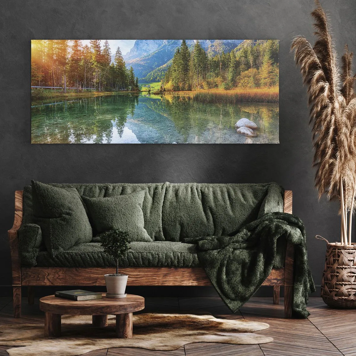 Schilderen op canvas - De zachtheid van de herfst - 160x50 cm