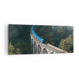 Schilderen op canvas - Neiging tot natuur - 100x40 cm