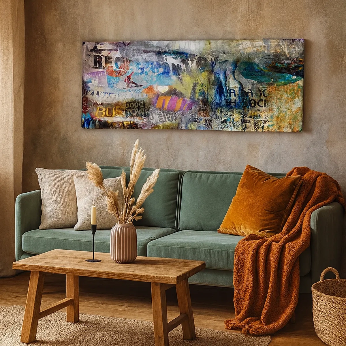 Schilderen op canvas - Collage van herinneringen - 30x30 cm