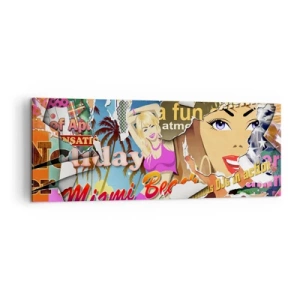 Schilderen op canvas - Zomerse flashbacks - 140x50 cm