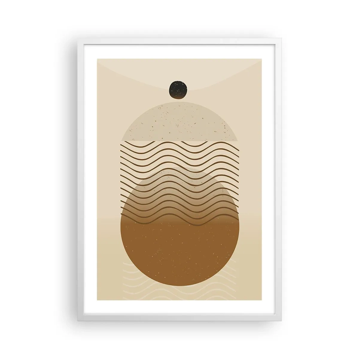 Poster in een witte lijst - Over de oorsprong van geometrische figuren - 50x70 cm