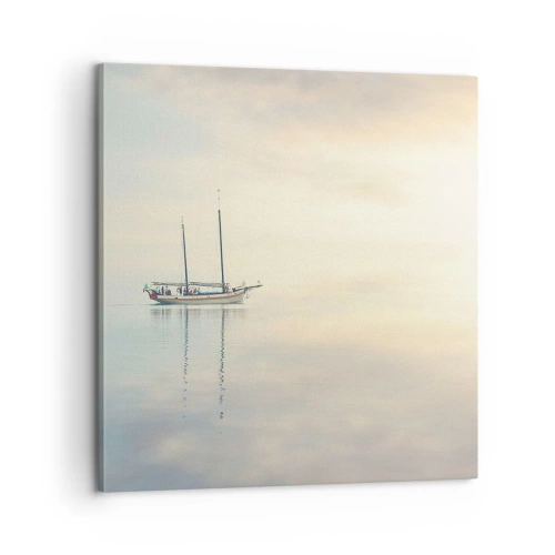 Schilderen op canvas - In een zee van stilte - 60x60 cm