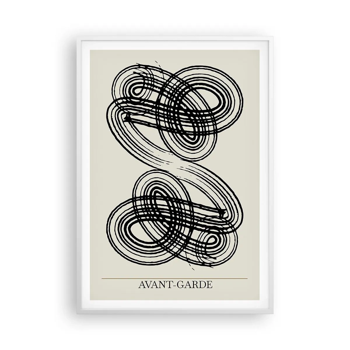 Poster in een witte lijst - Het kwam er spontaan uit - 70x100 cm