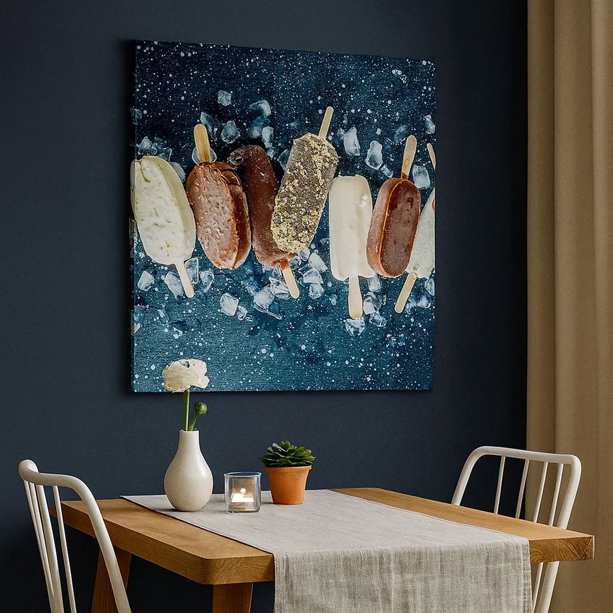 Schilderen op canvas - De smaak van hete zomer - 30x30 cm