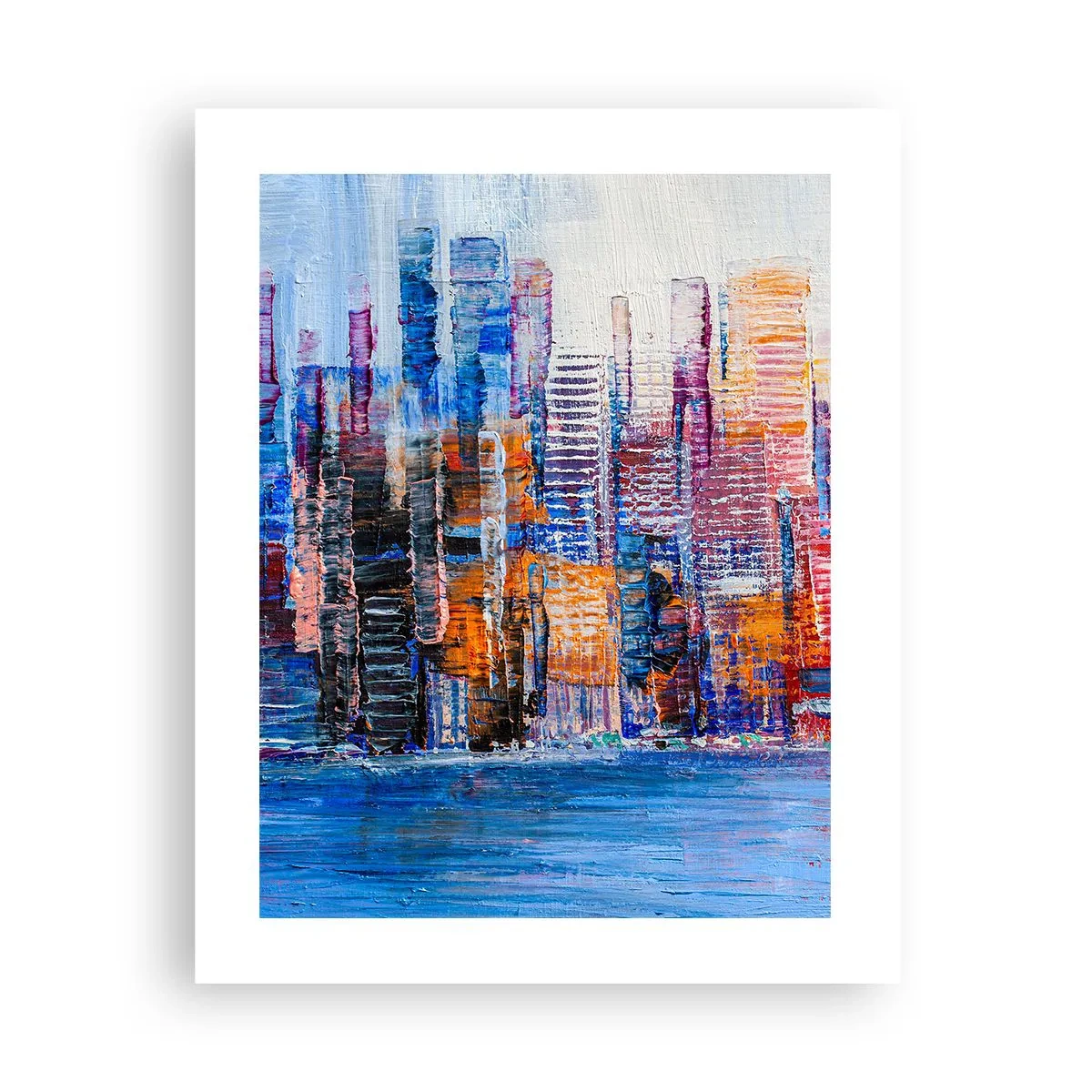 Poster - Een vrolijke metropool - 40x50 cm