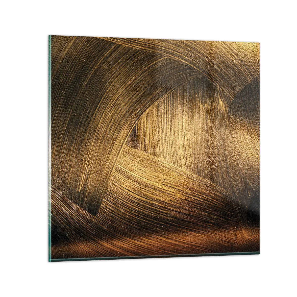 Schilderen op glas - In een gouden doolhof - 40x40 cm