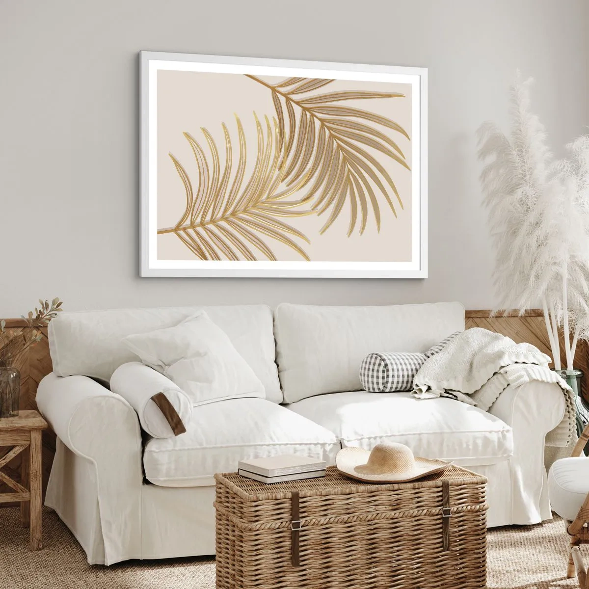 Poster in een witte lijst - Gouden Palm! - 40x30 cm