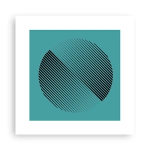 Poster - Cirkel – een geometrische variatie - 30x30 cm