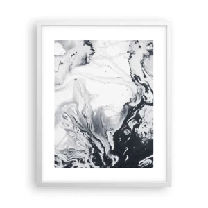 Poster in een witte lijst - Het binnenste van de aarde - 40x50 cm