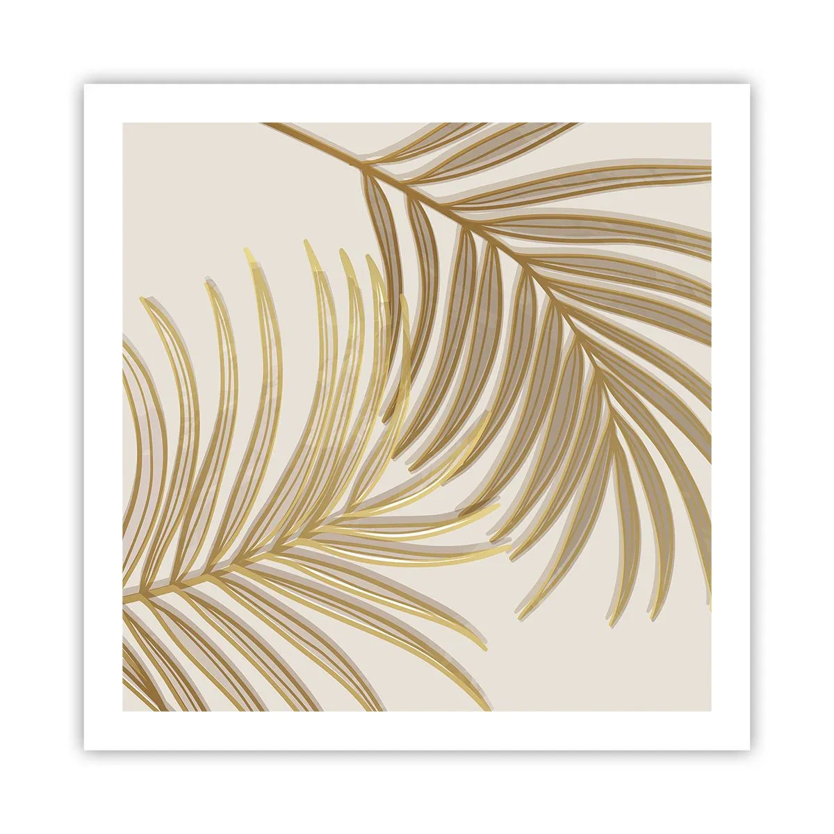 Poster - Gouden Palm! - 60x60 cm