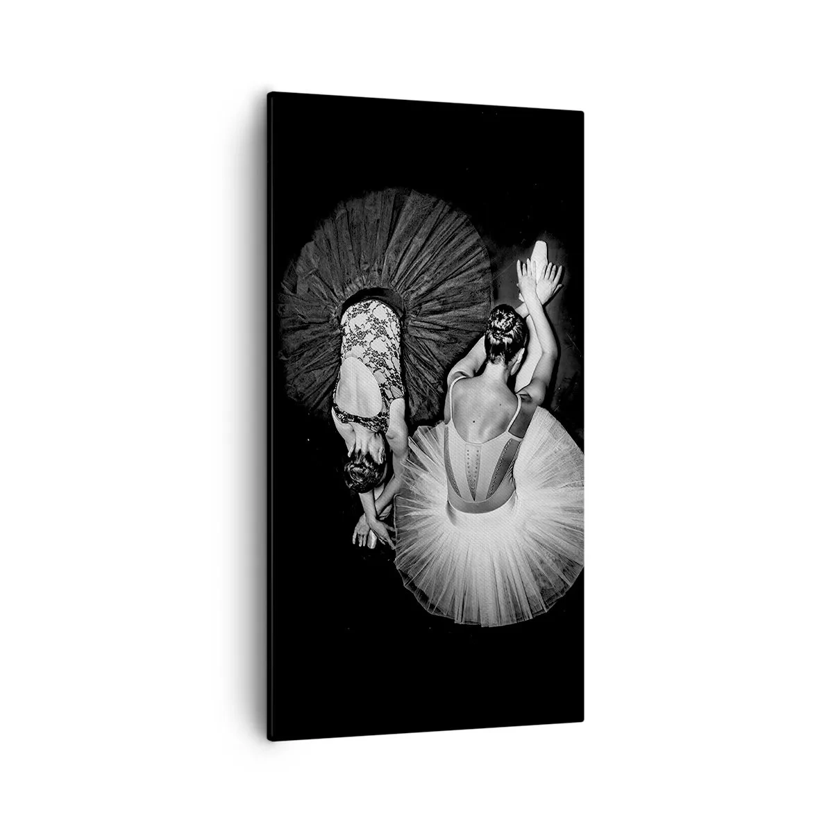 Schilderen op canvas - Jin en Jang - perfecte balans - 55x100 cm