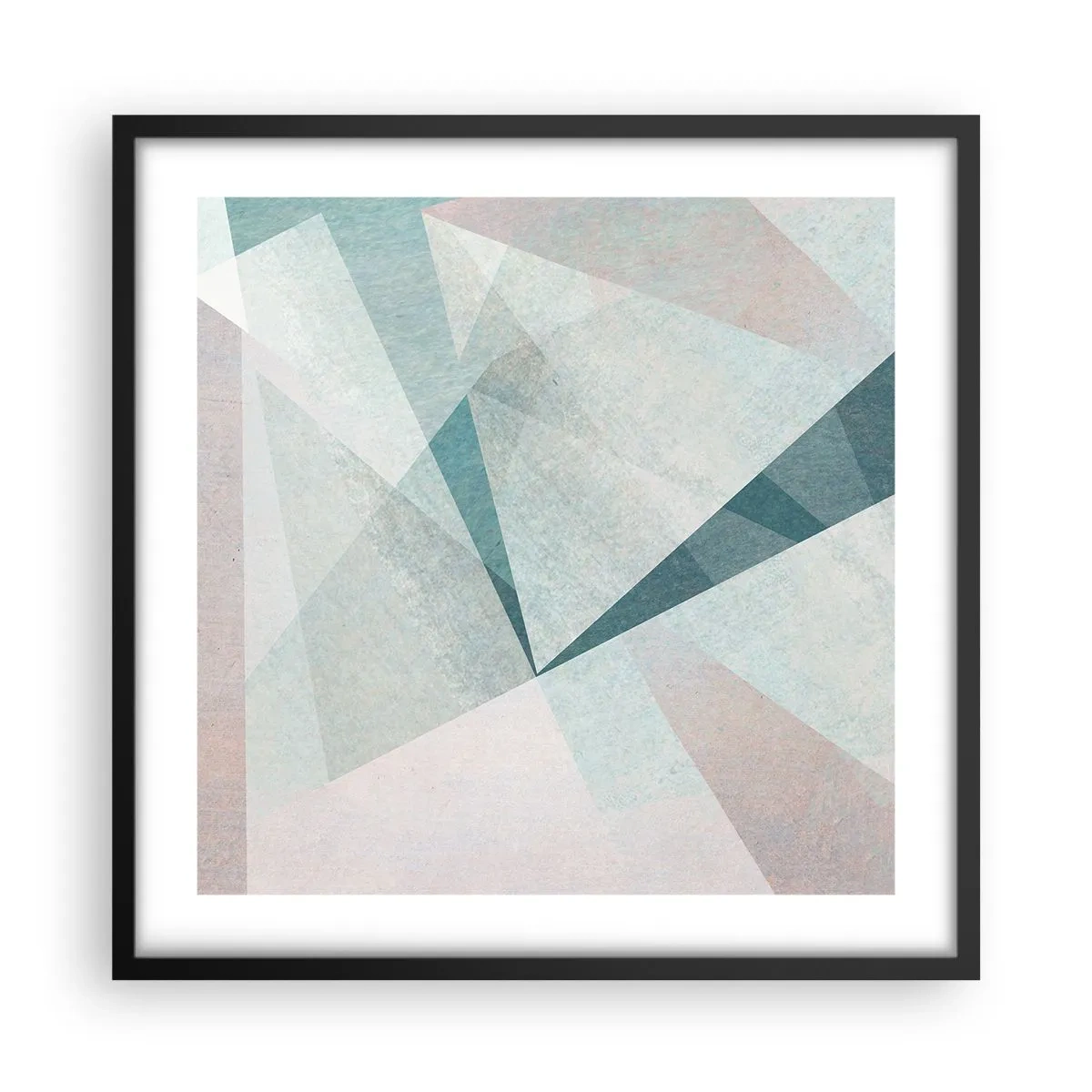 Poster in een zwarte lijst - Makkelijk maar dynamisch - 50x50 cm