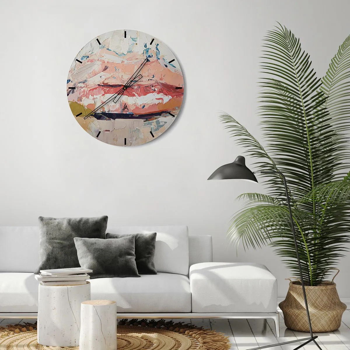 Wandklok - Klok - Het wekt de zintuigen - 40x40 cm