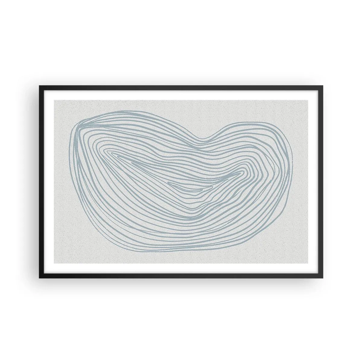 Poster in een zwarte lijst - De glimlach van één druppel - 91x61 cm