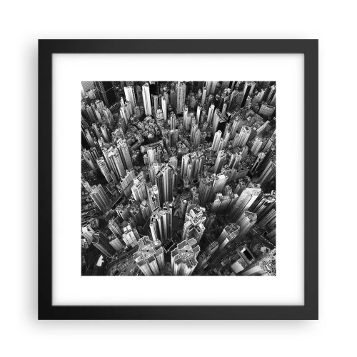 Poster in een zwarte lijst - Nog steeds hoger en hoger - 30x30 cm