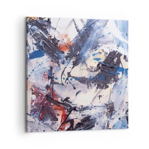 Schilderen op canvas - Gekke dans van abstractie - 60x60 cm