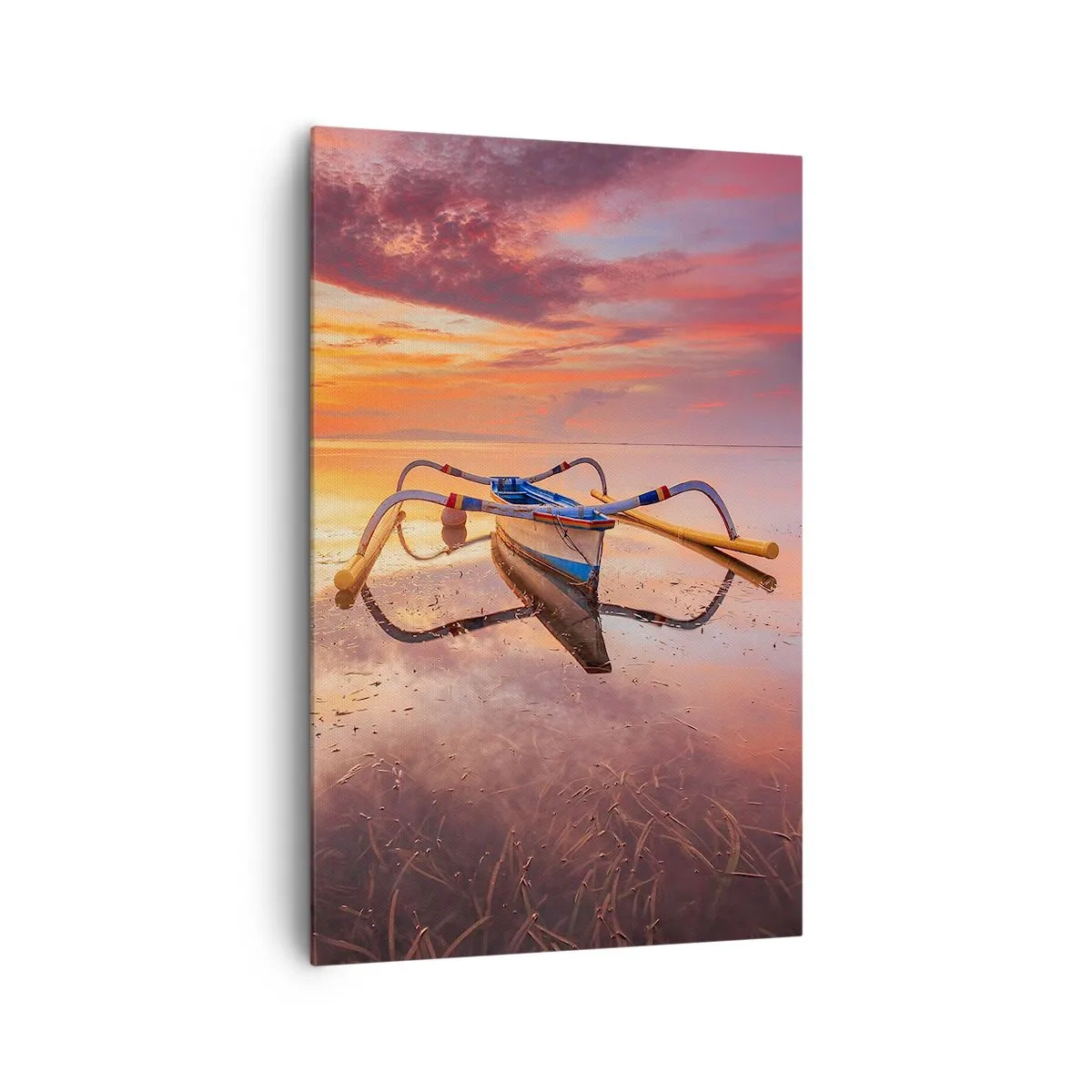 Schilderen op canvas - De rust van een tropische avond - 80x120 cm