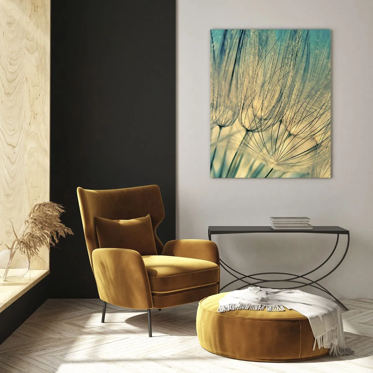 Schilderen op glas - In afwachting van de wind - 50x70 cm