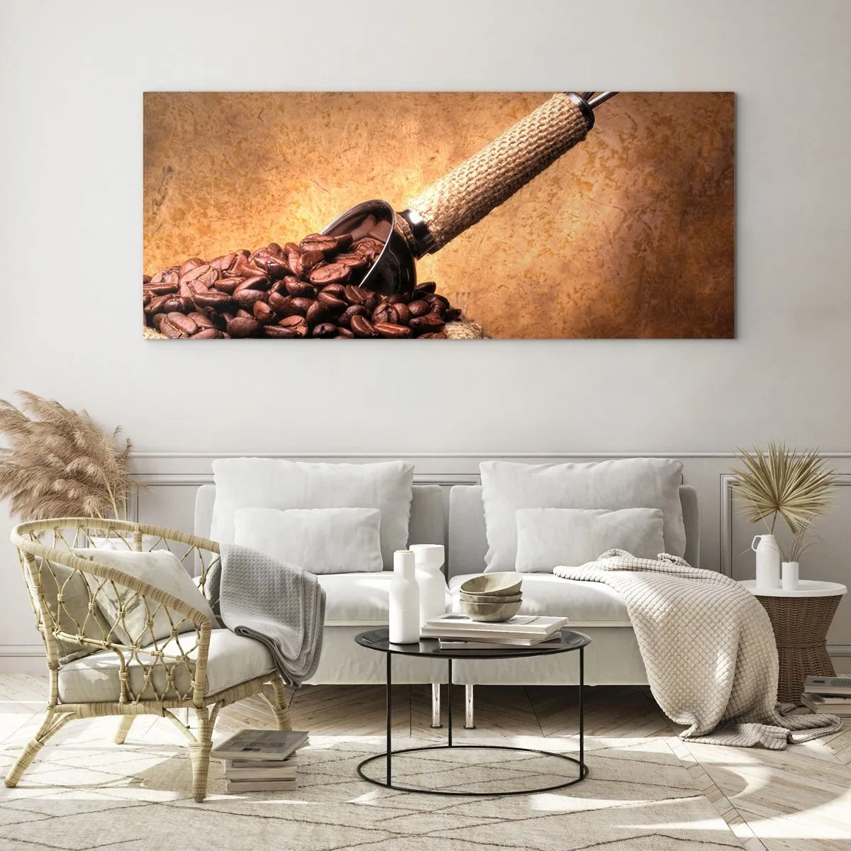 Schilderen op glas - Aan de bron van de smaak - 140x50 cm