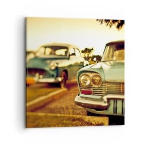 Schilderen op canvas - Maar afwachten - 70x70 cm