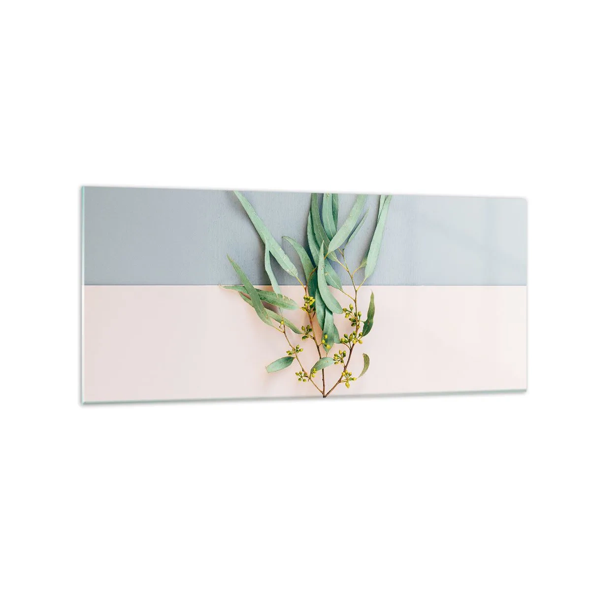 Schilderen op glas - Subtiliteit in pastelkleuren - 120x50 cm