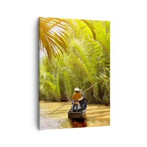 Schilderen op canvas - Een palmravijn langs - 50x70 cm