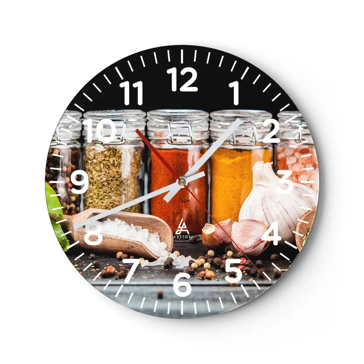 Wandklok - Klok - Zodat het leven smaak heeft - 40x40 cm