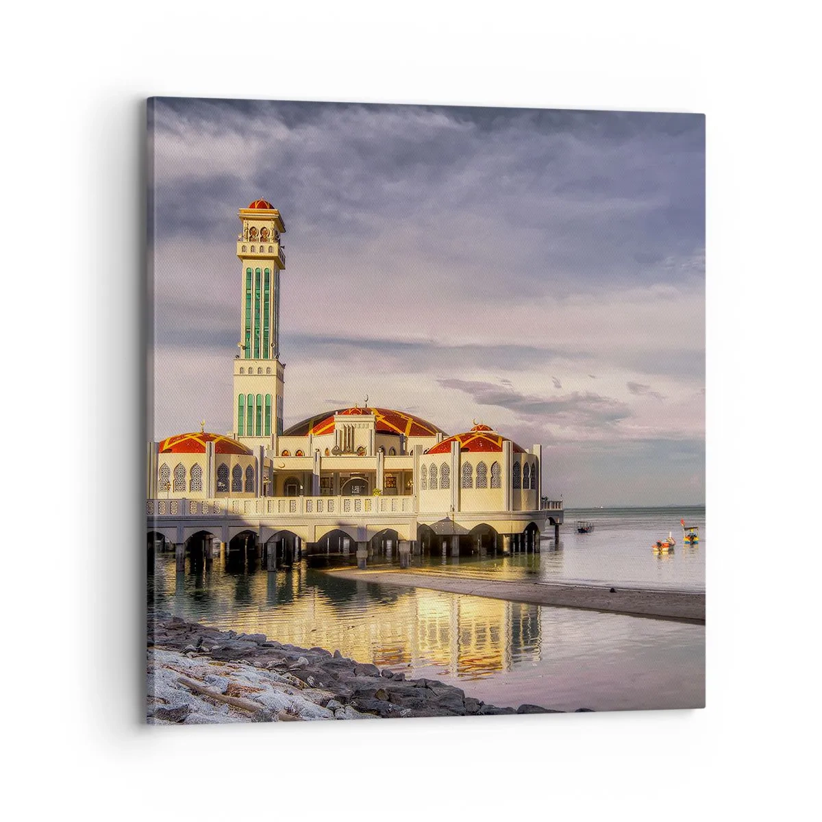 Schilderen op canvas - Tempel van de natuur - 70x70 cm