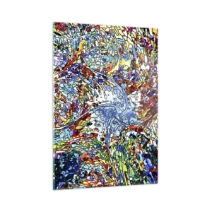 Schilderen op glas - Glas in lood druppel - 50x70 cm