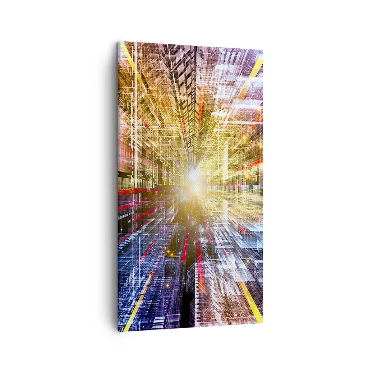 Schilderen op canvas - Lichtgevende gang - 45x80 cm