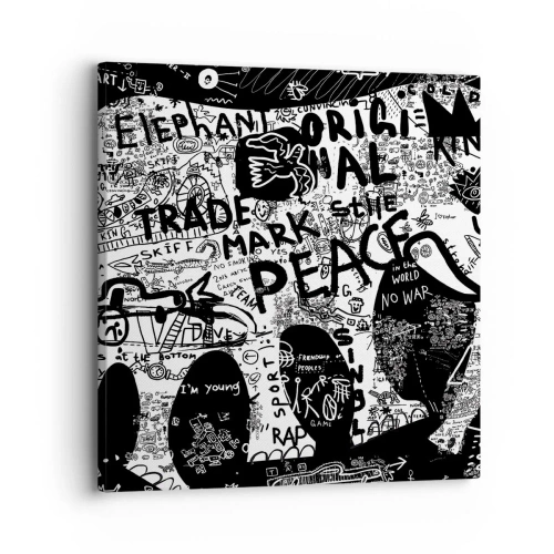 Schilderen op canvas - Rijke straatwereld - 30x30 cm
